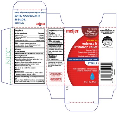 Meijer Advanced Redness &amp; Irritation Relief 15ml (Kc Dl   Meijer Advanced Eye Drops)